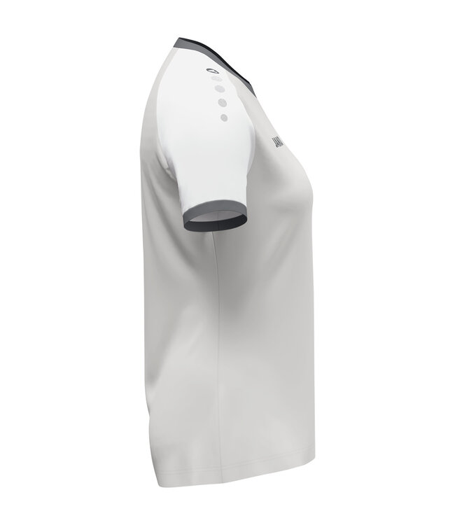 JAKO Shirt Dynamic Dames | Lichtgrijs -  Wit - Steengrijs