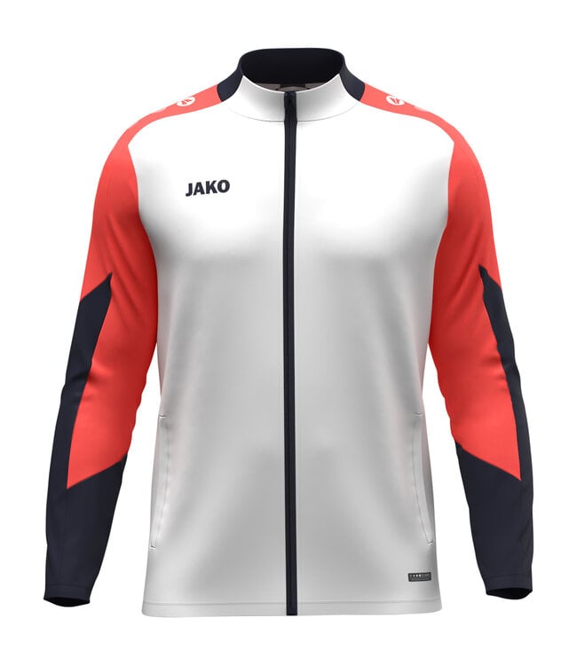 JAKO Jako Polyestervest Dynamic | Heren - Dames - kids | Wit - Koraal - Marine