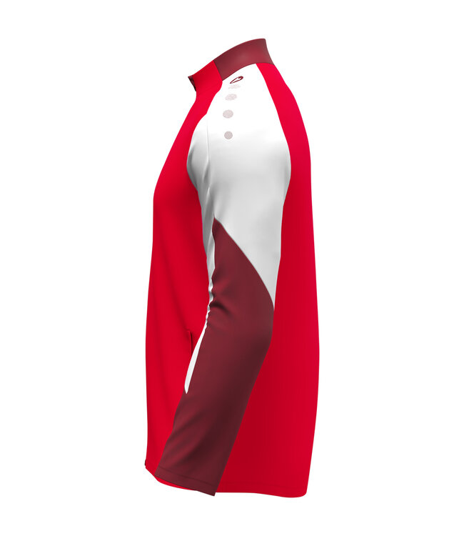 JAKO Jako Polyestervest Dynamic | Heren - Dames - kids | Rood - Wit - Donkerrood