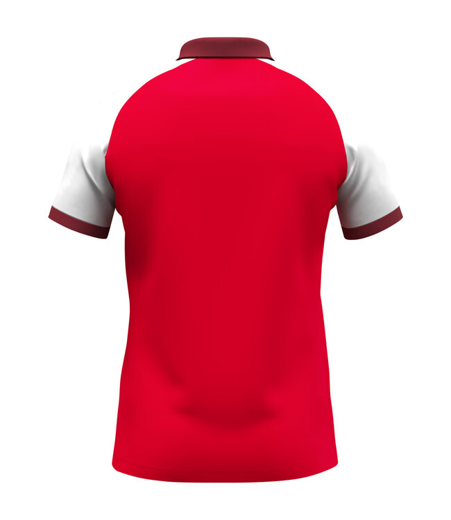 JAKO Jako Polo Dynamic | Heren - Dames - Kids | Rood - Wit - Donkerrood