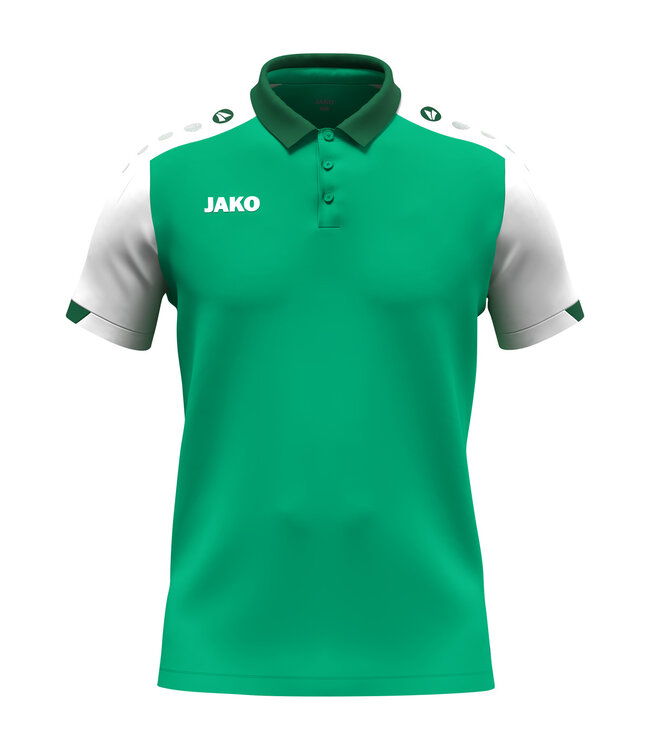 JAKO Jako Polo Dynamic | Heren - Dames - Kids | Groen - Wit - Donkergroen