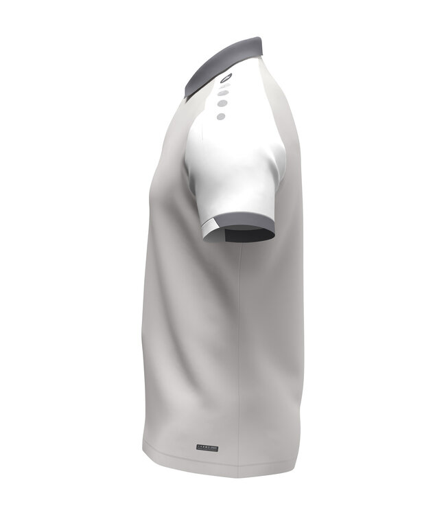 JAKO Jako Polo Dynamic | Heren - Dames - Kids | Lichtgrijs - Wit -Grijs