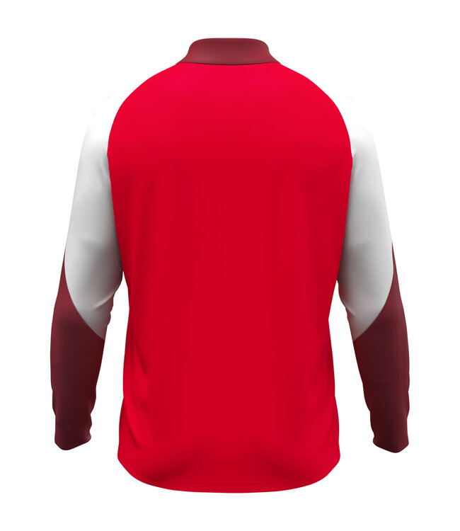 JAKO Jako ZIPTOP Dynamic | Heren - Dames - Kids | Rood - Wit - Donkerrood