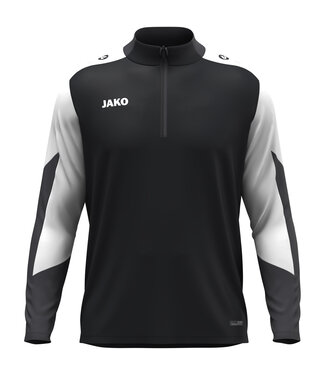 JAKO Jako ZIPTOP Dynamic | Heren - Dames - Kids | Zwart - Wit - Antraciet