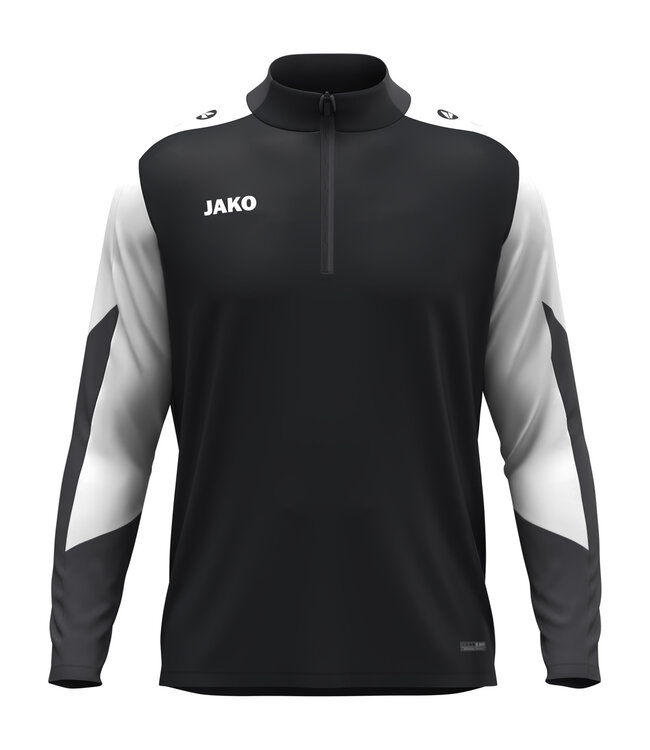 JAKO Jako ZIPTOP Dynamic | Heren - Dames - Kids | Zwart - Wit - Antraciet