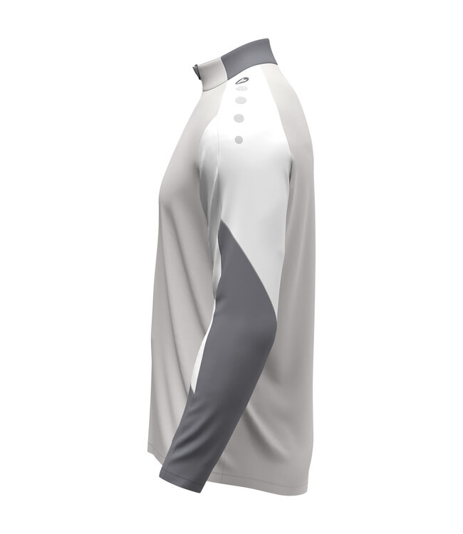 JAKO Jako ZIPTOP Dynamic | Heren - Dames - Kids | Lichtgrijs - Wit - Grijs