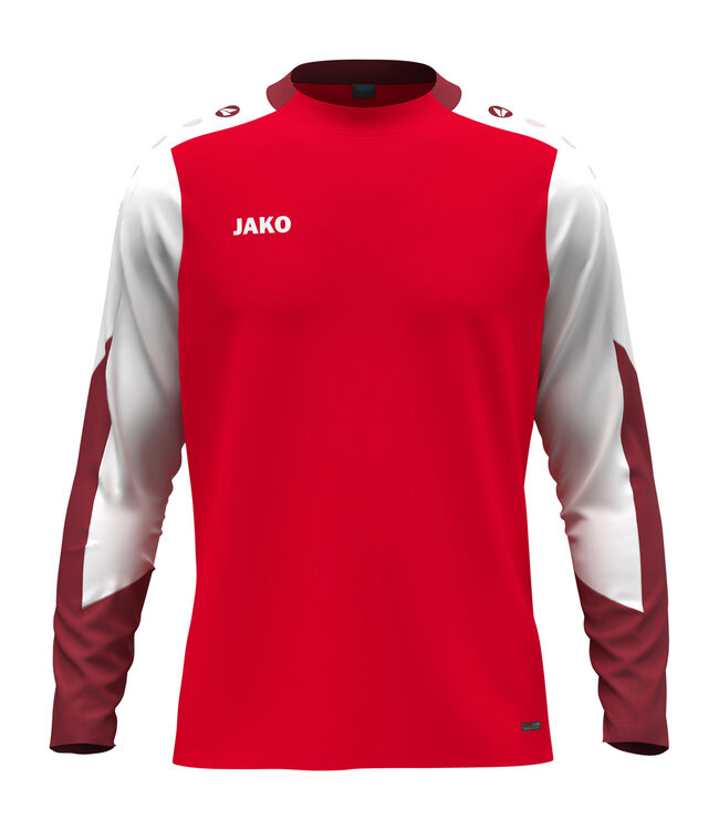 JAKO Jako Longsleeve Dynamic | Heren - Kids | Rood - Wit - Donkerrood
