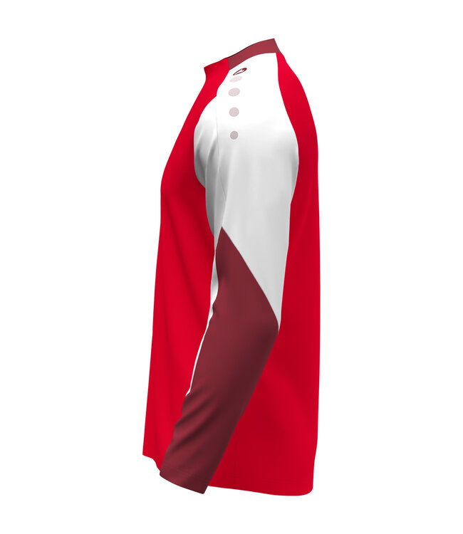 JAKO Jako Longsleeve Dynamic | Heren - Kids | Rood - Wit - Donkerrood