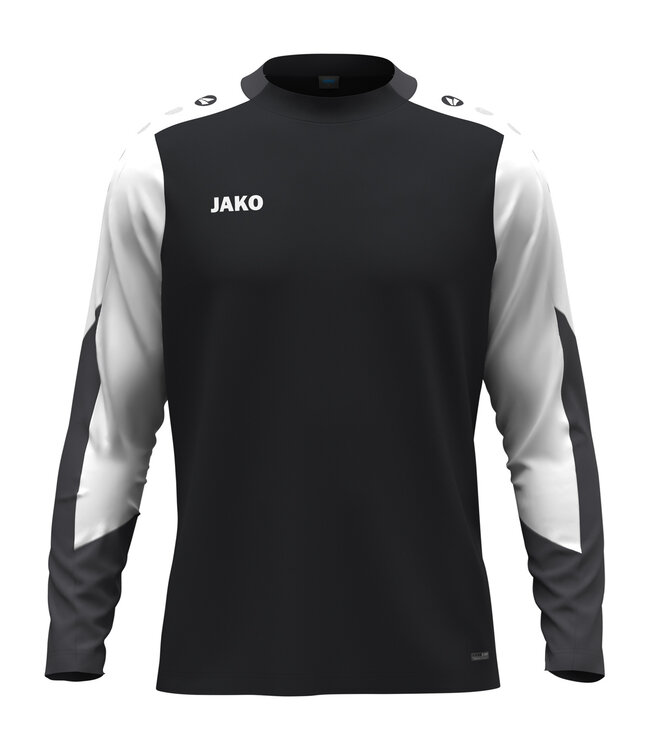 JAKO Jako Longsleeve Dynamic | Heren - Kids | Zwart - Wit - Antraciet
