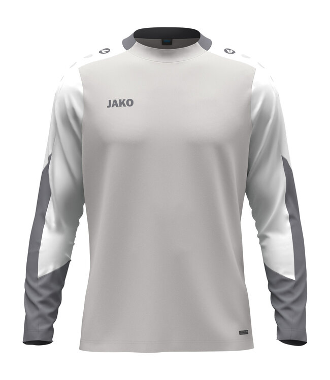 JAKO Jako Longsleeve Dynamic | Heren - Kids | Lichtgrijs - Wit - Grijs
