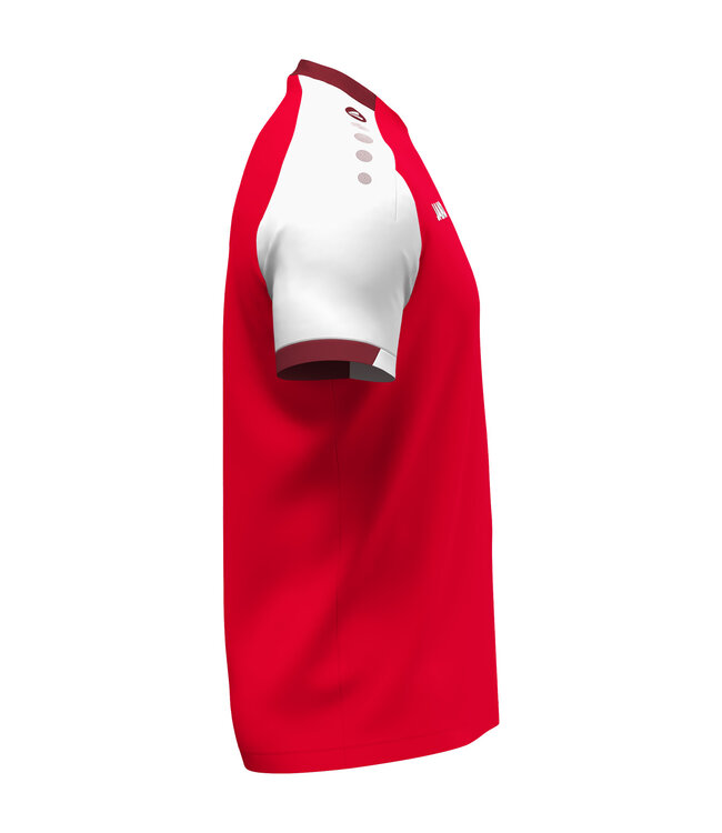JAKO T-shirt Dynamic | Rood - Wit - Donkerrood