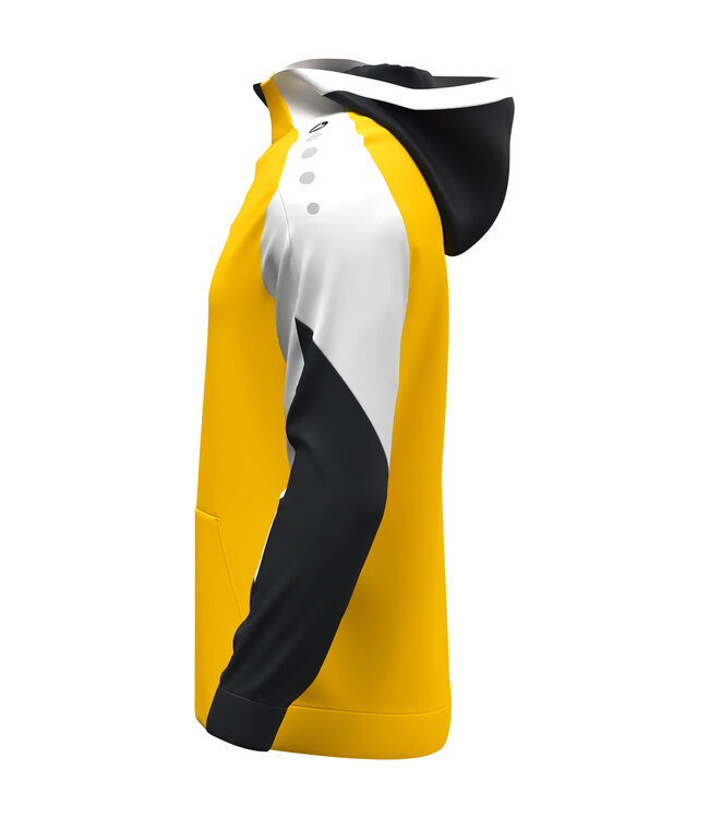 JAKO Jako Zip Hoody Dynamic | Heren - Kids | Geel - Wit - Zwart