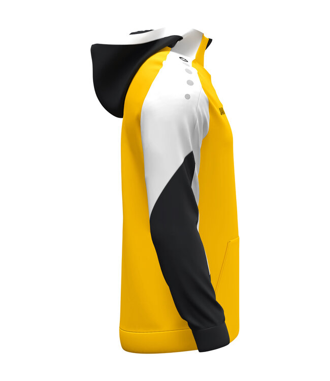 JAKO Jako Zip Hoody Dynamic | Heren - Kids | Geel - Wit - Zwart