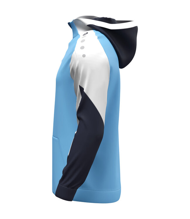 JAKO Jako Zip Hoody Dynamic | Heren - Kids | Hemelsblauw - Wit - Marine