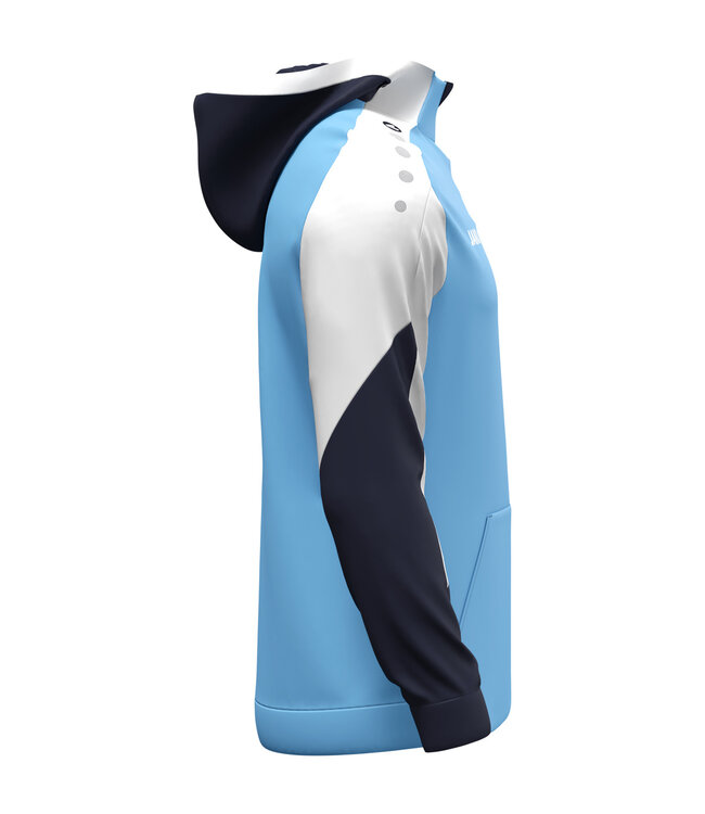 JAKO Jako Zip Hoody Dynamic | Heren - Kids | Hemelsblauw - Wit - Marine