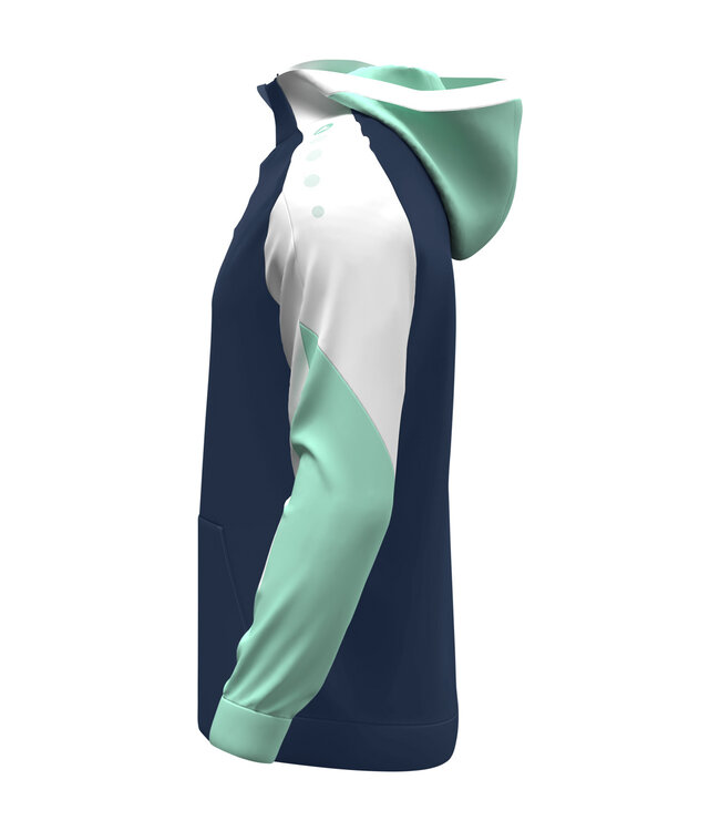 JAKO Jako Zip Hoody Dynamic | Heren - Kids | Marine - Wit - Munt