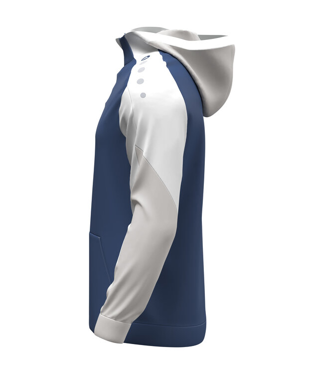 JAKO Jako Zip Hoody Dynamic | Heren - Kids | Nachtblauw - Wit - Lichtgrijs