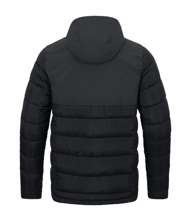 JAKO Stadionjas met kap | KIDS EN ADULTS | Zwart