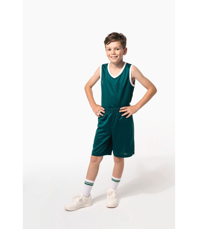 Proact Basketbalshort Kids | Wit