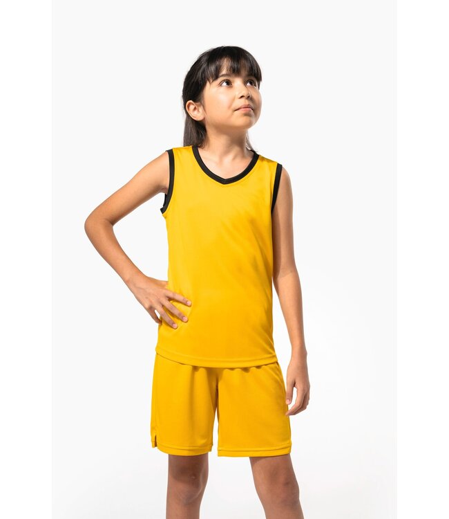 Proact Basketbalshort Kids | Geel