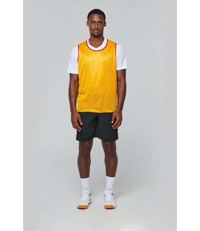 Omkeerbaar trainingshesje | Royalblue-Fluogeel