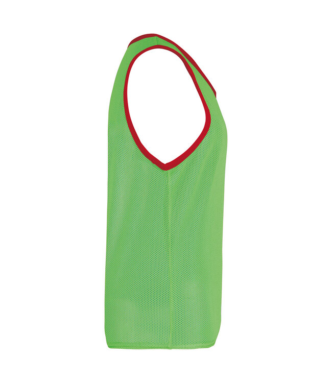 Omkeerbaar trainingshesje | Rood-Fluogroen