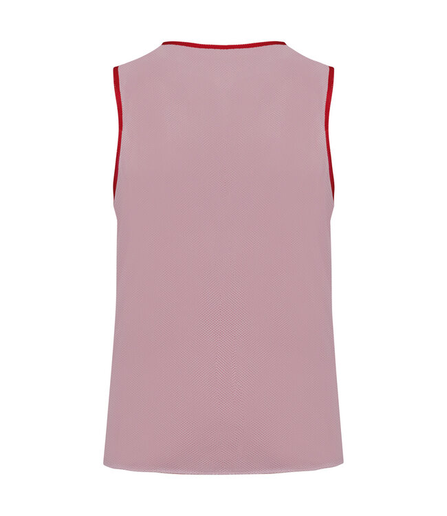 Omkeerbaar trainingshesje | Rood-Wit