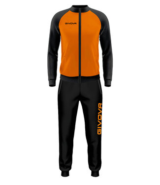 Givova Trainingspak Cuba KIDS en ADULTS │Oranje - Zwart