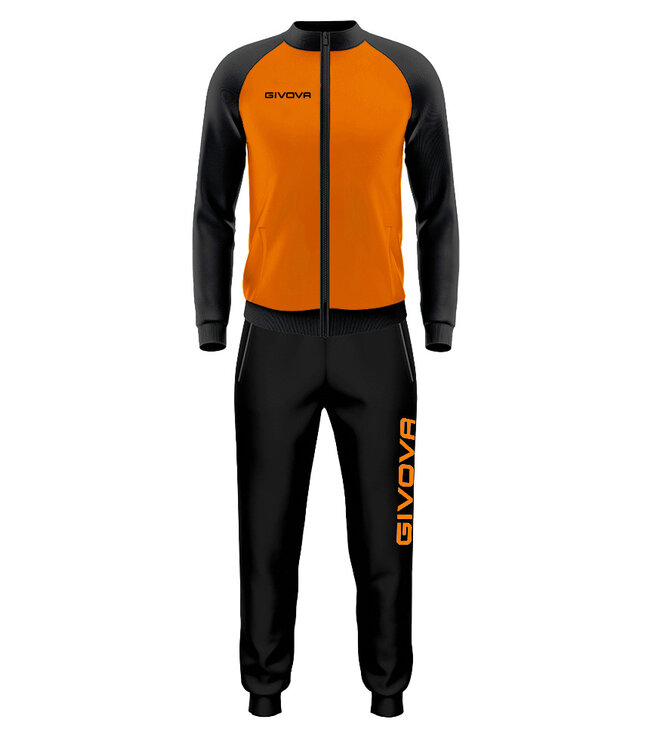 Givova Trainingspak Cuba KIDS en ADULTS │Oranje - Zwart