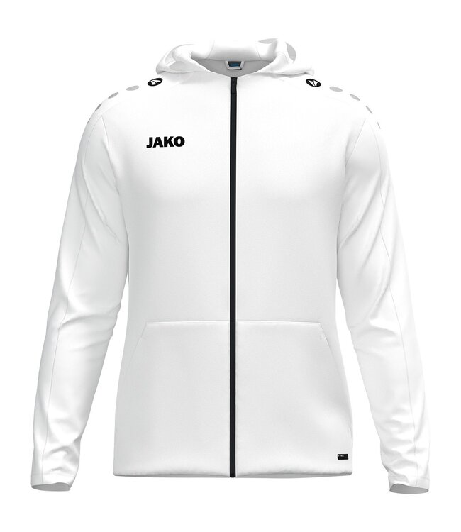 JAKO Jas met Kap Dynamic | Heren-Dames-Kids│Nachtblauw - Wit -  Lichtgrijs - Copy