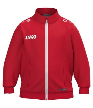 JAKO Mini kids trainingsjasje | Rood  | Broek kleur zwart los bij te bestellen.