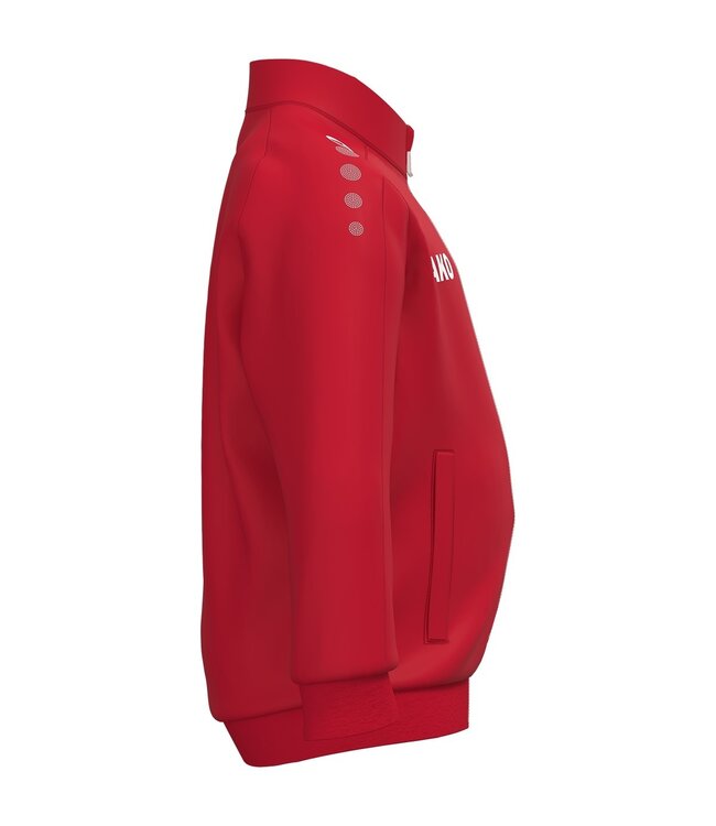 JAKO Mini kids trainingsjasje | Rood  | Broek kleur zwart los bij te bestellen.