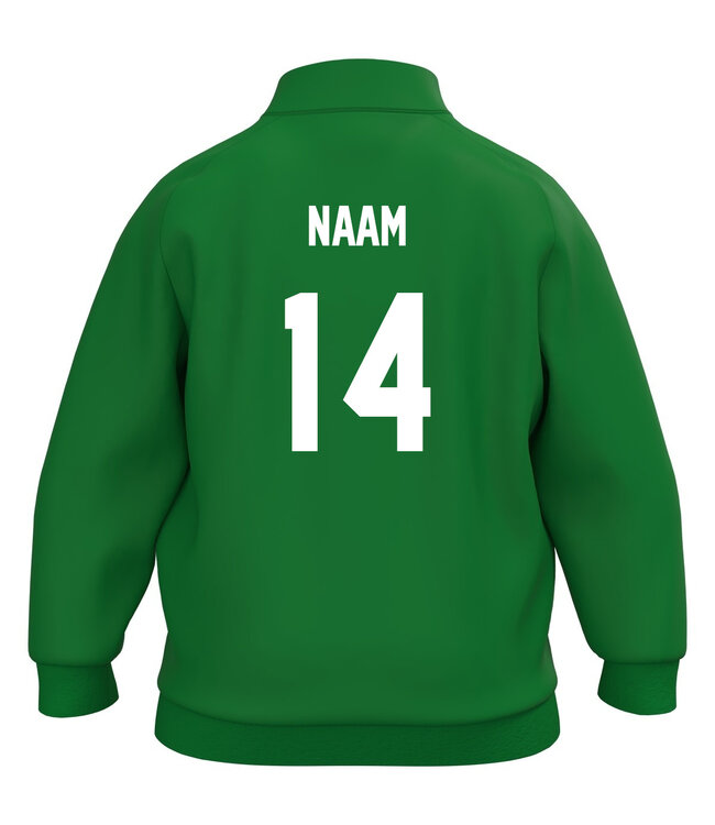 JAKO Baby trainingsjasje | Sportgroen | Broek kleur zwart los bij te bestellen.