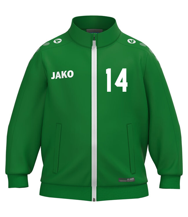 JAKO Baby trainingsjasje | Sportgroen | Broek kleur zwart los bij te bestellen.