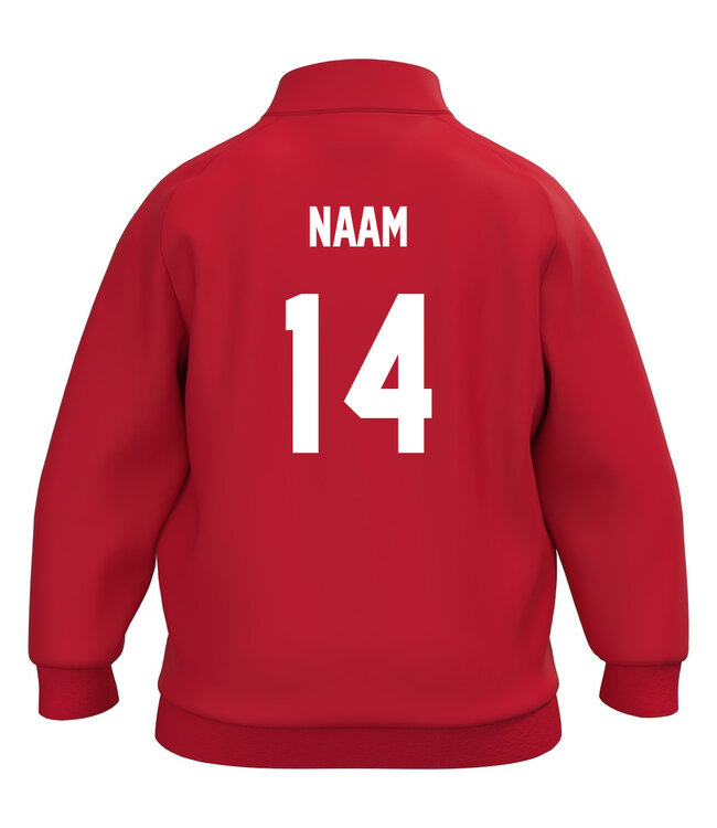 JAKO Mini kids trainingsjasje | Rood  | Broek kleur zwart los bij te bestellen.