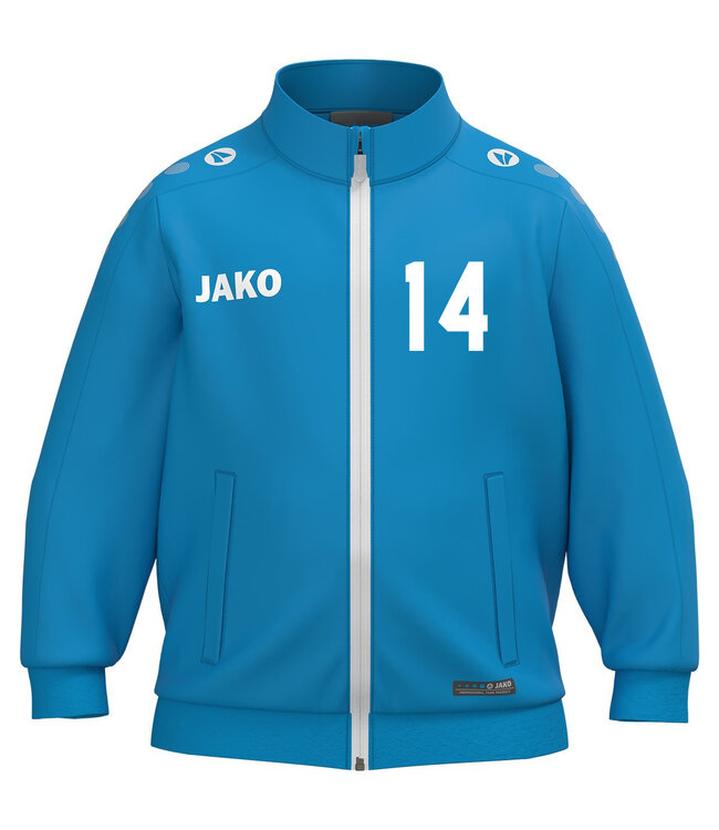 JAKO Mini kids trainingsjasje | Jakoblauw | Broek kleur zwart los bij te bestellen.