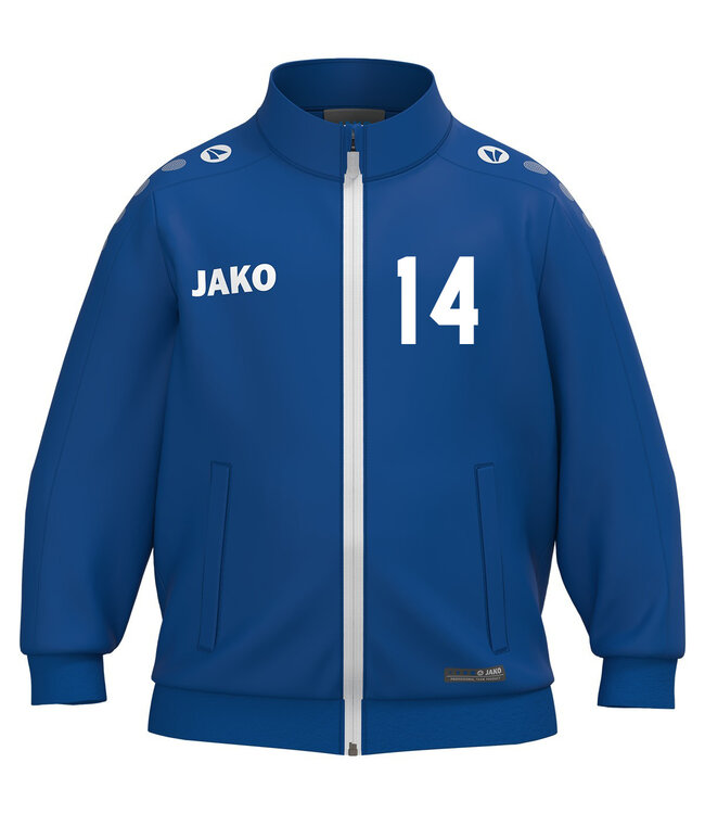 JAKO Mini Kids trainingsjasje | Royalblue | Broek kleur zwart los bij te bestellen.
