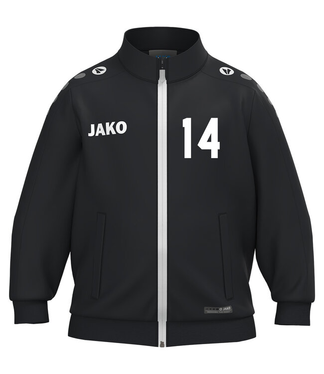 JAKO Mini kids trainingsjasje | Zwart | Broek kleur zwart los bij te bestellen.