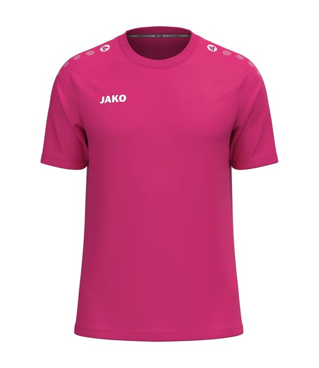 JAKO T-shirt One Cotton | Kids - Uni en Dames | Deep Pink