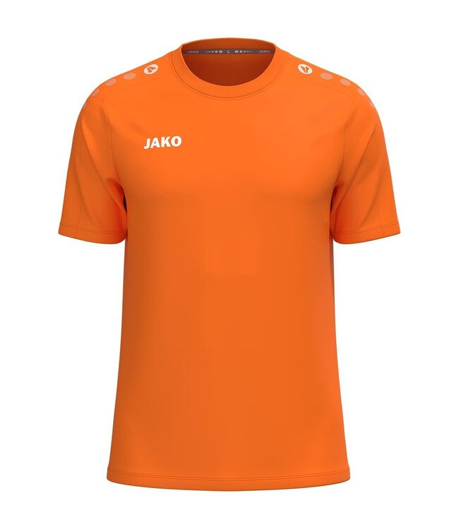 JAKO T-shirt One Cotton  | Kids - Uni en Dames | Fluo oranje
