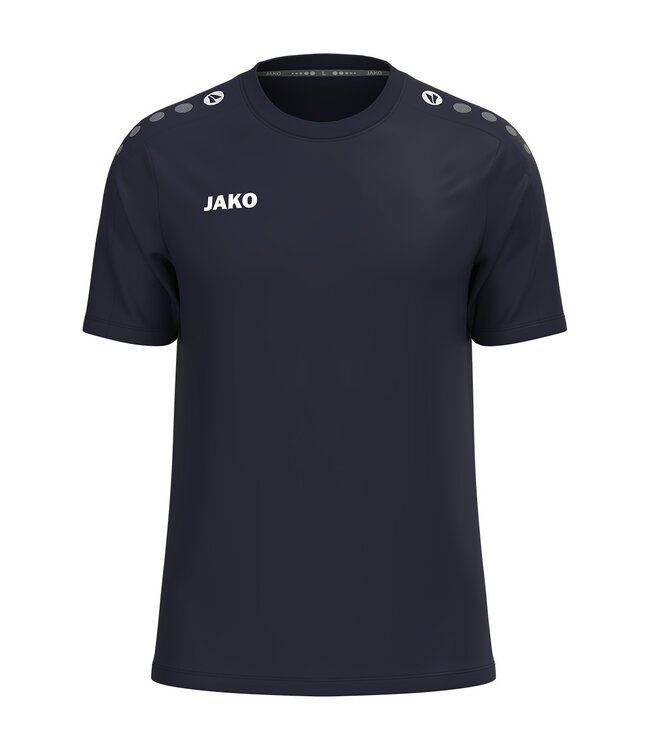 JAKO T-shirt One Cotton | Kids - Uni en Dames | Navy-Citroen