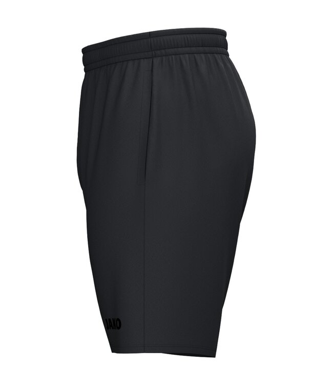 JAKO Trainingshort One | Zwart-Zwart