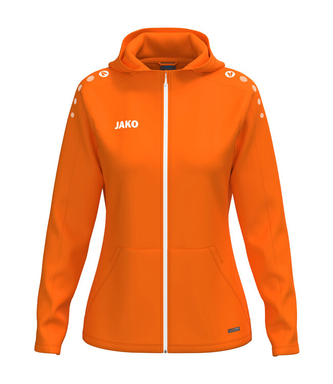 JAKO Jas met Kap One | Heren-Dames-Kids│Fluo Oranje