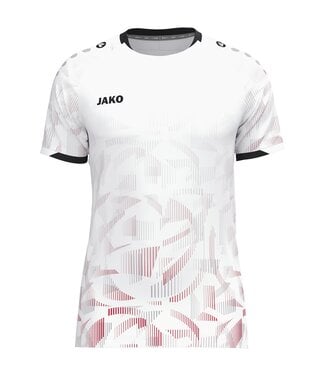 JAKO Shirt Sonic | Kids en Uni | Wit - Rood - Grijs