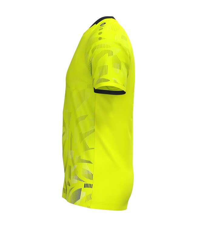 JAKO Shirt Sonic | Kids en Uni | Fluogeel - Zwart - Wit