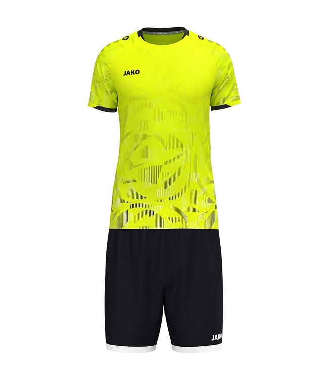 JAKO Shirt Sonic | Kids en Uni | Fluogeel - Zwart - Wit