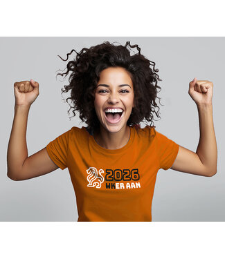 Fun Fan Shirt Nederland | W. K.... er aan | Dames T-shirt
