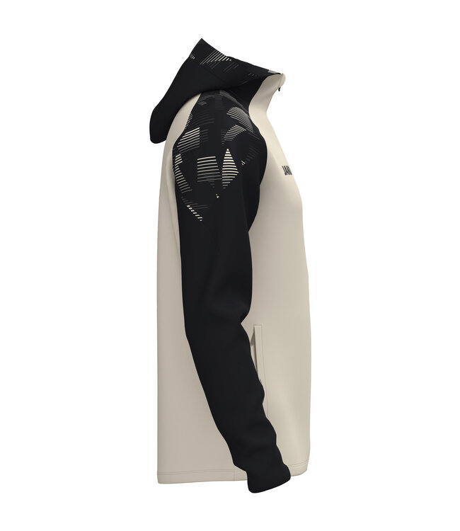 JAKO Jas met Kap Sonic | Heren-Dames-Kids│Off white - Zwart