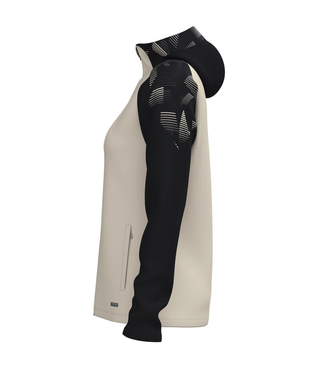 JAKO Jas met Kap Sonic | Heren-Dames-Kids│Off white - Zwart