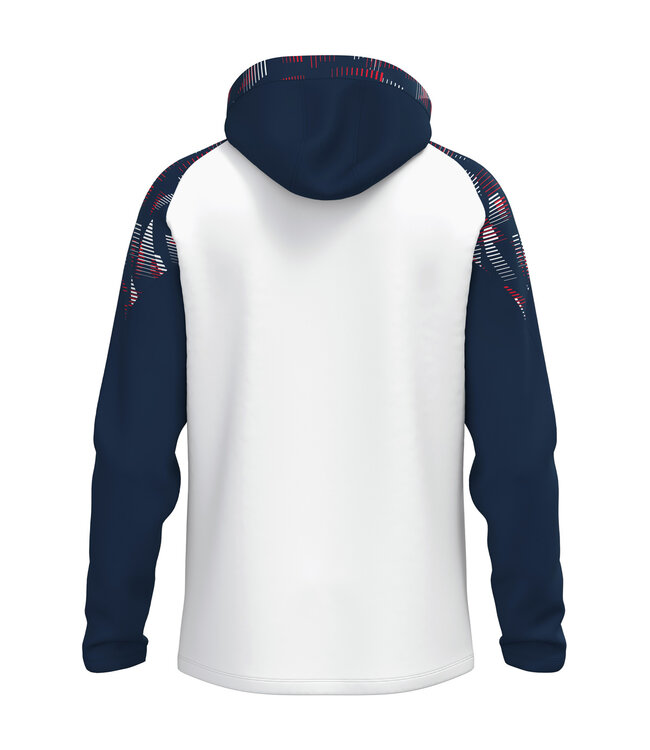 JAKO Jas met Kap Sonic | Heren-Dames-Kids│Wit-Marine-Rood